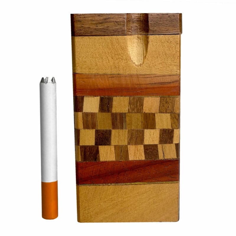 Wooden One Hitter Dugout with Metal Pipe - Checkerboard
