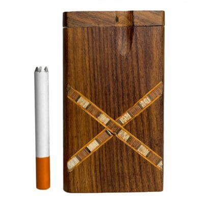 One Hitter Dugout with Metal Pipe - Crisscross