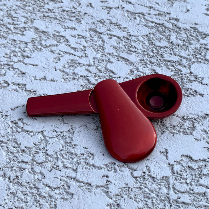 Pocket Pipe with Magnetic Cover - Red
