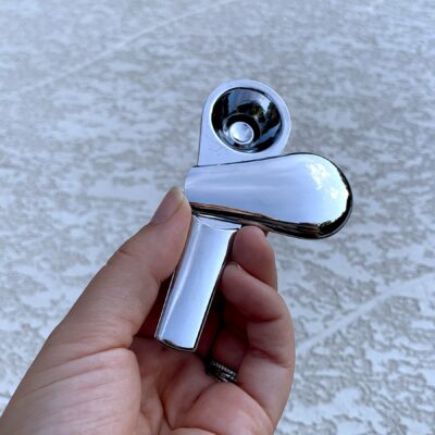 Pocket Pipe with Magnetic Cover - Silver