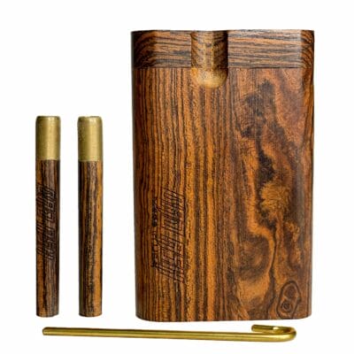 Double Pipe Wooden Dugout - Bacote Wood