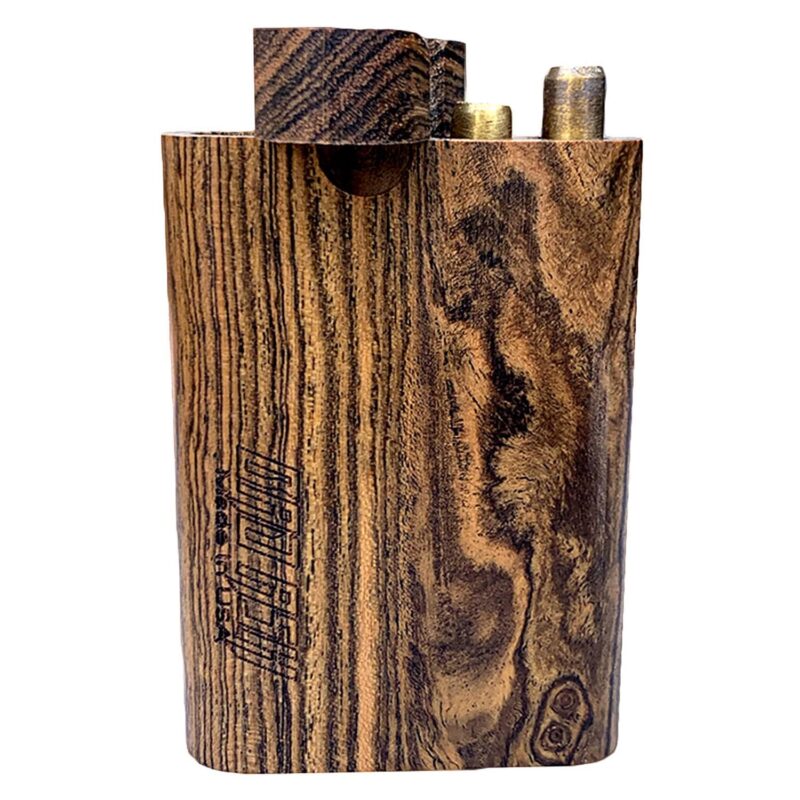 Double Pipe Wooden Dugout - Bacote Wood | Best One Hitters, Dugouts, & Pocket Pipes