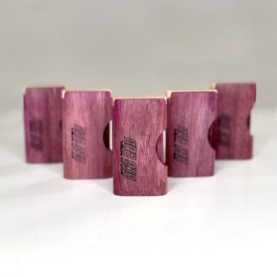Slide-Top Wooden Dugout - Purple Heart Wood