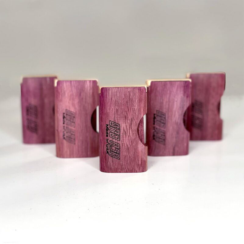 Slide-Top Wooden Dugout - Purple Heart Wood | Best One Hitters, Dugouts, & Pocket Pipes