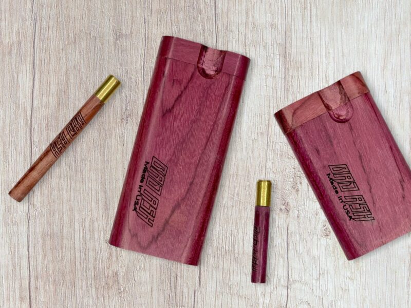 Classic Wooden Dugout - Purple Heart | Best One Hitters, Dugouts, & Pocket Pipes