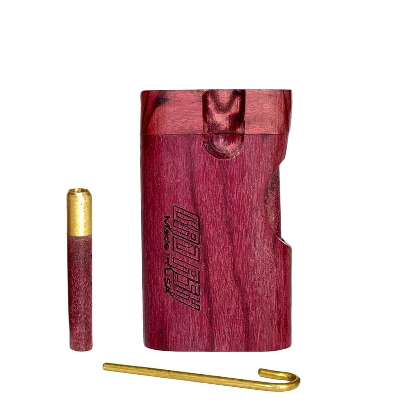 Mini Locking Wooden Dugout - Purple Heart | Best One Hitters, Dugouts, & Pocket Pipes