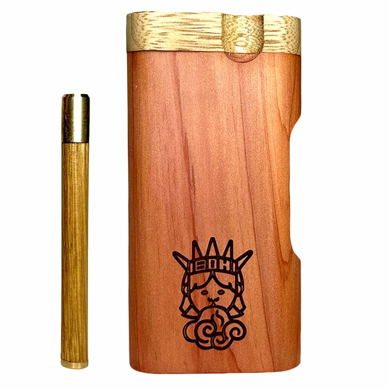 Blonde Wood Dugout - Locking | Best One Hitters, Dugouts, & Pocket Pipes