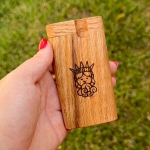 Oak Wooden Stash Box Dugout