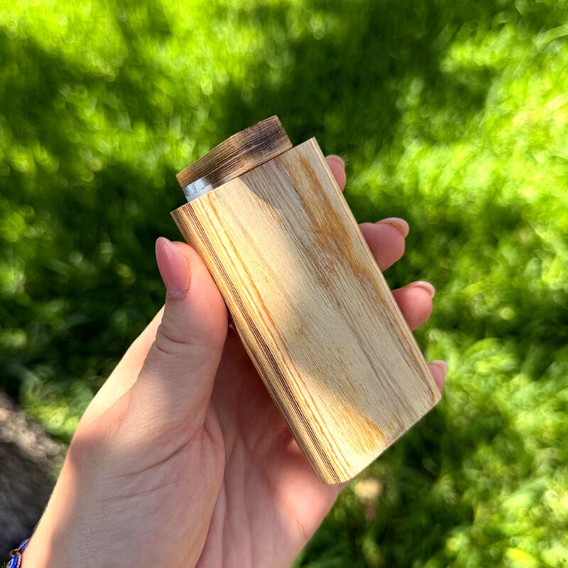 Natural Wood Dugout for Weed | Best One Hitters