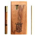 Weed Dugout One HItter with Poker and Wood Pipe | Best One Hitters