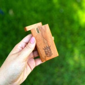 Weed Dugout One HItter with Poker and Wood Pipe | Best One Hitters