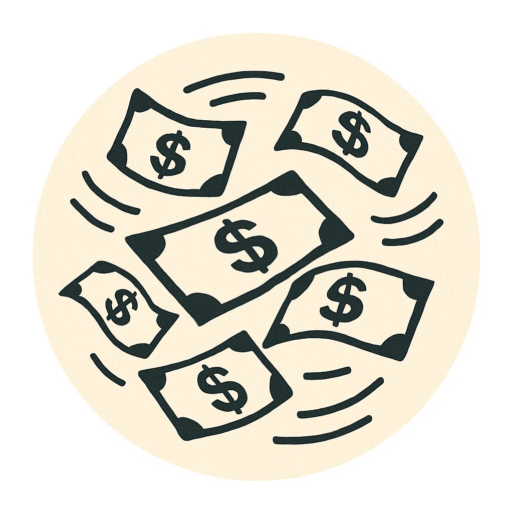 lots of money