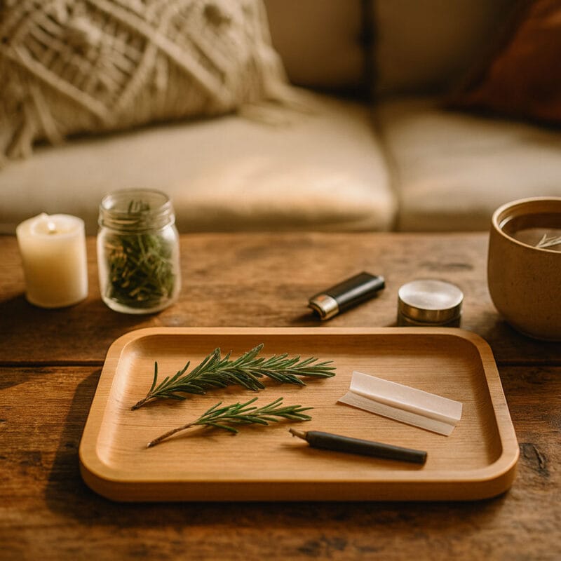 Wooden Rolling Tray for Weed