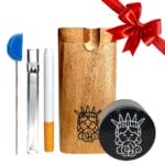 Weed gift set one hitter dugout box